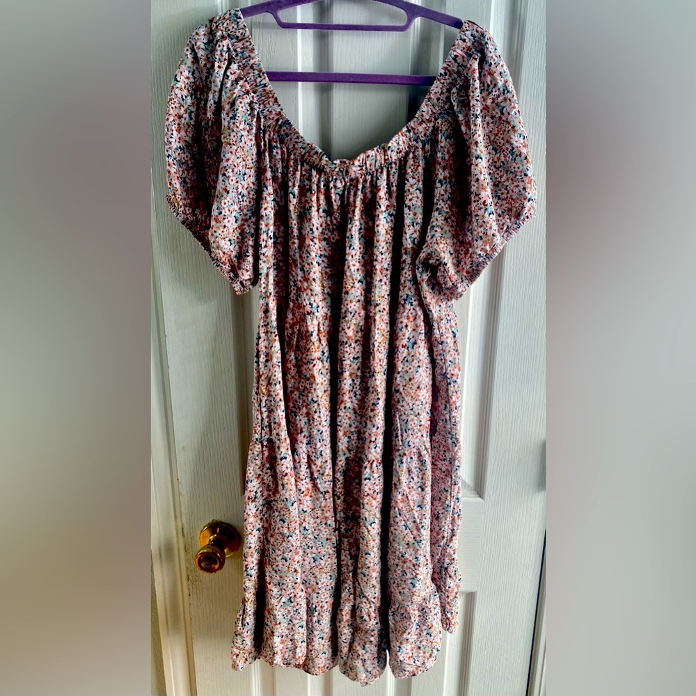 Maurices Pink Floral Mini Dress